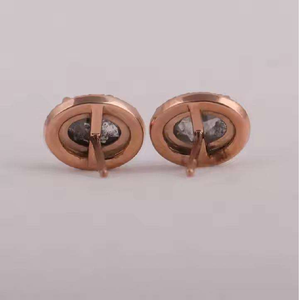 Boucles d'oreilles en forme de cœur en diamant de laboratoire, argent, or rose, or, style punk, certifiées IGI, cadeau de mariage, bijoux pour femmes - Product Image 3