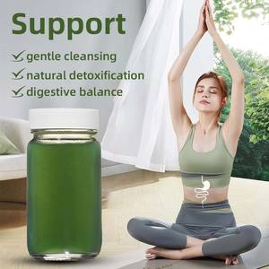 مجموعة من 15 عصا من الكلوروفيل مسحوق عصير أخضر مخلوط بنكهة الليمون والتفاح من أجل إزالة السموم من الجسم الطبيعي للتحكم في رائحة الجسم ومضاد للأكسدة - Product Image 2