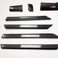 Kit de rénovation d'éclairage intérieur de voiture avec lampe d'ambiance LED pour Honda Civic 10ème génération, garniture en fibre de carbone