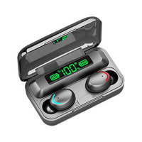 VIRE Earbud Tws Olahraga Nirkabel, Earphone Bluetooth Bebas Genggam, Earbud Bluetooth Anti Air