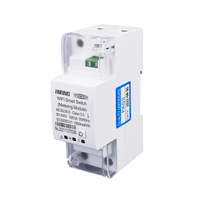 Interrupteur intelligent WIFI monophasé TOMZN TUYA, compteur d'énergie, surveillance de la consommation en kWh, disjoncteur, minuterie, relais pour maison intelligente 65A
