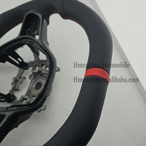 พวงมาลัยหนังเรียบสีแดงลายเส้นด้านบน ดีไซน์โดดเด่น เหมาะสำหรับรถยนต์ฮอนด้า ซีวิค เจนเนอเรชั่นที่ 11 - Product Image 3