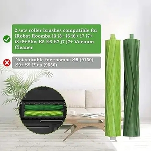 2 juegos de cepillos de goma de repuesto compatibles con IRobot Roomba I3 I3+ I6+ + + + + Accesorios para herramientas de limpieza del hogar - Product Image 3