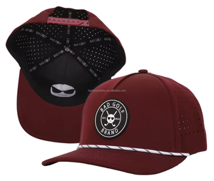Gorras de Béisbol Personalizadas con Logotipo, 5 Paneles, Visera Curva Cromada, Unisex, Deportivas, Impermeables, de Poliéster, con Parche de PVC, para Golf - Product Image 1