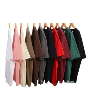 Camiseta de Algodón 100% para Hombre, Estampada, Casual, de Gran Tamaño, 230g, al por Mayor, con Logotipo Personalizado - Product Image 1