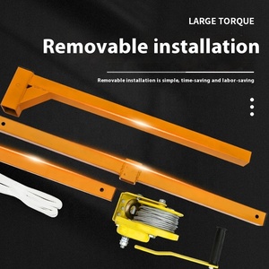 Nuovo argano a mano da 1200 libbre (gru da 10m) condizionatore d'aria unità esterna con strumento di sollevamento rimovibile e staffa - Product Image 4