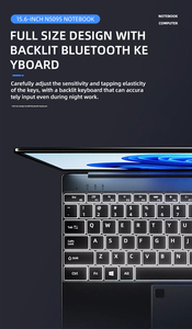 Bán buôn New toai hiệu suất cao 15.6-inch PC Intel n5095 Quad Core win10 hệ thống kinh doanh máy tính xách tay máy ảnh 180 mở - Product Image 4