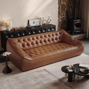<span class=keywords><strong>Canapé</strong></span> Chesterfield en cuir PU inclinable manuel avec fonction pivotante pouf lounge à trois <span class=keywords><strong>places</strong></span> pour les loisirs de salon - Product Image 1