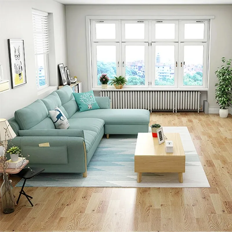 Bequeme Lounge Stoff Nordic Hotel Lagerung Schnitt Schon bezüge Sofa Set Möbel Betten Wohnzimmer Sofas für zu Hause