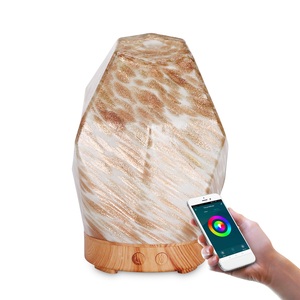 Diffusore di vetro dell'aroma dei diamanti 100ML, pietra <span class=keywords><strong>collina</strong></span> nebbia fresca purificatore umidificatore per il prezzo più basso - Product Image 6