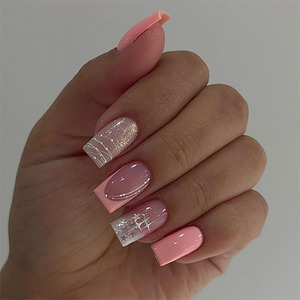 <span class=keywords><strong>Uñas</strong></span> Postizas Acrílicas <span class=keywords><strong>de</strong></span> Colores Mixtos, <span class=keywords><strong>Diseño</strong></span> Francés Largo y Cuadrado, Fáciles <span class=keywords><strong>de</strong></span> Aplicar, 24 Piezas, Venta al Por Mayor, Cobertura Total, para Salón <span class=keywords><strong>de</strong></span> Belleza - Product Image 1