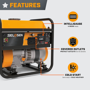 China Cheap 27kg Portable Power 1.5kw Generator <b>Gasoline</b> 1KW 1.2KW 1.5Kva With 50Hz Frequency 65db HSAMZ-1.2KW 1.5KW <b>Gasoline</b> - Product Image 2