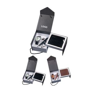 Wholesale <b>Watch</b> Gift Set Valentine Day Gift Promotion Custom Luxury Belt Wallet Gift Box Set for Men - Product Image 1
