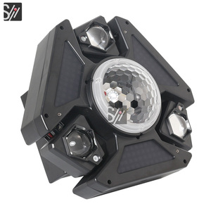 DJ ánh sáng sân khấu 4in1 RGBW Disco Lights 50W ba cánh tay đầy màu sắc Mini Di chuyển đầu ánh sáng cho KTV bên - Product Image 4