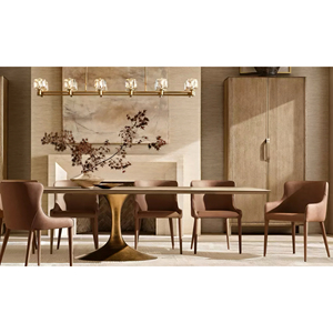 Mesa de Comedor Rectangular <span class=keywords><strong>Aero</strong></span> Estilo RH, Mesa de Comedor de Madera Maciza - Muebles Modernos para Cocina y Sala de Estar - Product Image 5