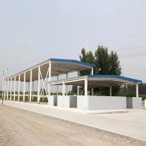 Structure en acier préfabriquée construction métallique bâtiment grange abri de voiture auvent - Product Image 2