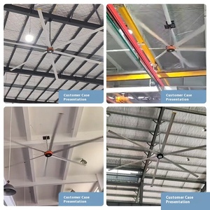 Grande ventilatore industriale del soffitto del magazzino di HVLS con la lama di plastica regolabile di velocità del motore 380v per gli impianti di fabbricazione - Product Image 3