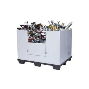 Boîte-palette en plastique Jumbo de <span class=keywords><strong>2000</strong></span> litres avec réservoir de stockage de liquide en vrac à orifice de remplissage supérieur pour détergents industriels et solutions chimiques - Product Image 5