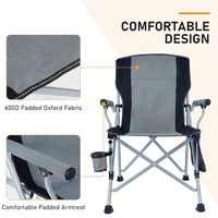 Chaise de plage pliante en métal légère et portable tissu Oxford pour les activités de plein air-pour parc randonnée salle à manger pêche Camping