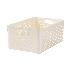 <b>Plastic</b> Storage <b>Basket</b> Rectangle With Handles Small Medium Large For Kitchen Cabinet Toy Dormitory Desktop Neatening - Product Image 5
