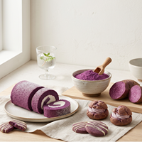 Poudre d'igname violette premium - Poudre d'ube 100% pure et naturelle pour la pâtisserie et les smoothies