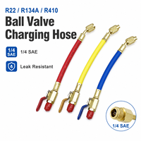 Kit de Tuyaux de Recharge de Réfrigérant R22 R134A R410 pour Service de Climatisation Automobile