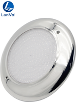 Lampe LED de piscine entièrement étanche IP68 de 200 mm, multicolores, en acier inoxydable 316SS, pour eau salée, éclairage subaquatique pour piscine, vente chaude