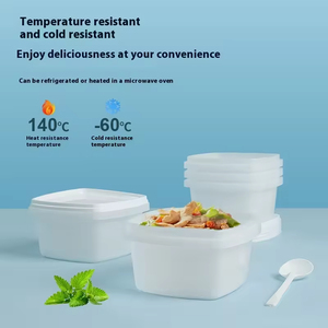 Dùng một lần đơn giản khóa lò vi sóng an toàn rò rỉ bằng chứng nhựa Hộp Ăn Trưa tủ đông an toàn bữa ăn chuẩn bị container - Product Image 2