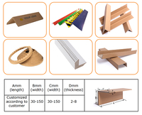 Profil de protection d'angle en carton robuste en forme de U pour palettes et emballage