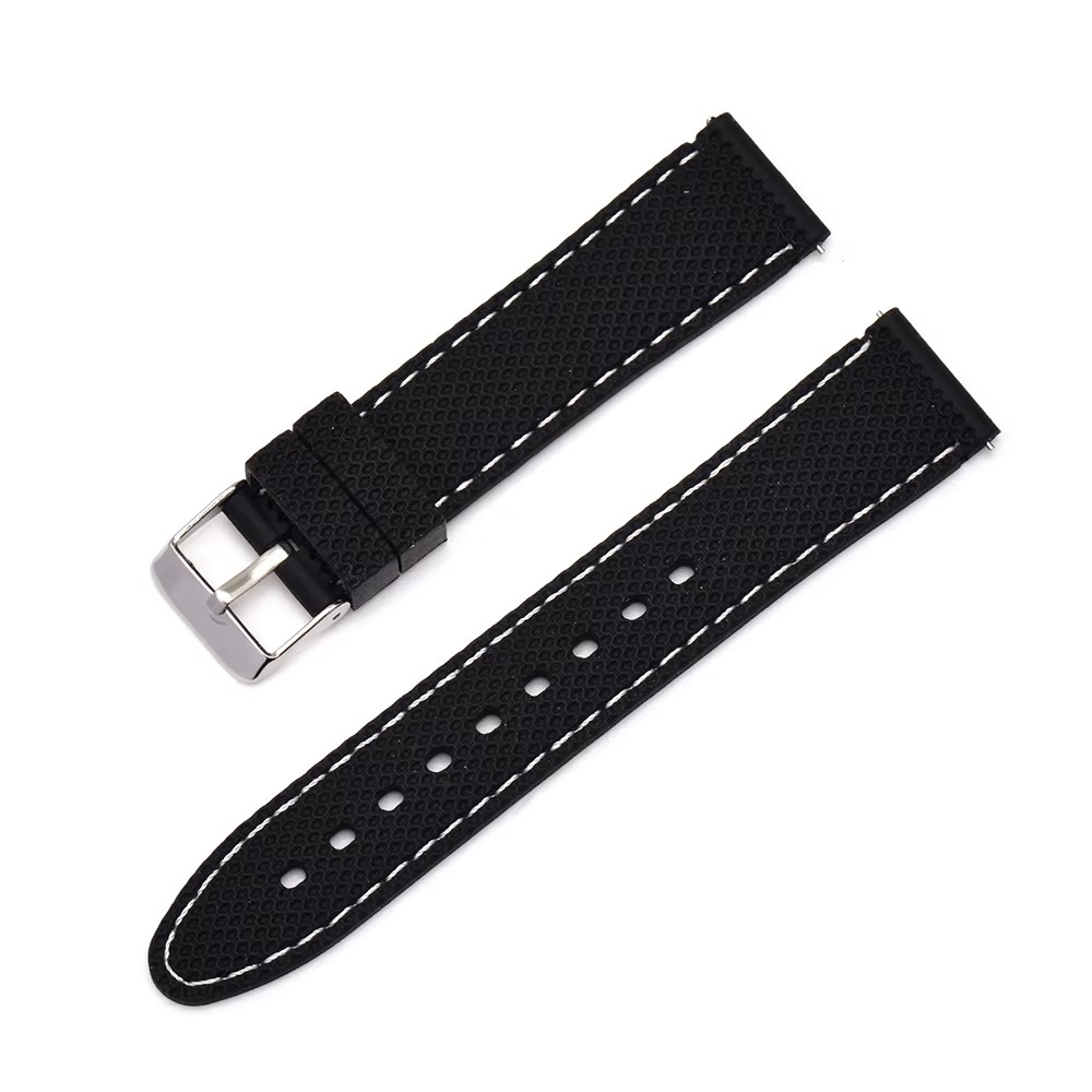 20mm 22mm 24mm Waterproof Unisex Multi Color Silicone Watch Band Soft Replace Rubber Watch Strap with Quick Release Springbar