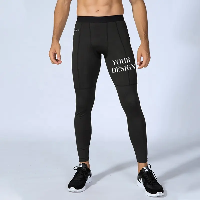 Pantalones de hombre de nuevo estilo Pantalones de chándal de hombre de alta calidad ajustados con bolsillos Pantalones de yoga personalizados