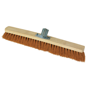 Coconut Fiber <b>Brooms</b> Without Handle 600 mm for Home Road Garden Use Durable Grass Bamboo Wood PP <b>Broom</b> Head Outdoor <b>Dustpan</b> - Product Image 1