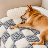 Canapé-lit moderne pour chat et chien d'intérieur, confortable, en peluche, écologique, lavable, coussin pour animaux de compagnie, grande taille, design portable et pliable, fabrication en usine
