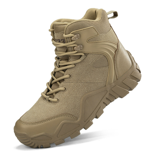 Botas de Desierto HPB01 en Promoción, Color Marrón Desierto y Negro Gamuza, AS33, Botas de Entrenamiento hasta el Tobillo - Product Image 2