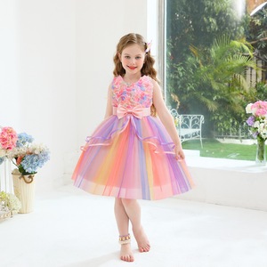 Vestito da bambina unicorno tutù pastello arcobaleno <span class=keywords><strong>principessa</strong></span> ragazze festa di compleanno per bambini bambini unicorno di Halloween eseguire Costume - Product Image 5