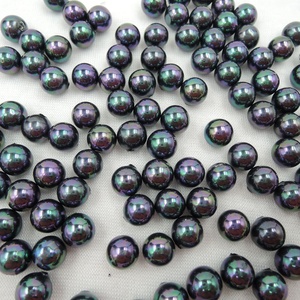 Perle <span class=keywords><strong>di</strong></span> Madreperla da 6 mm e 8 mm, Perle <span class=keywords><strong>di</strong></span> Conchiglia, Forma Rotonda Perfetta, Foro Semi-Penetrato, Prezzo All'Ingrosso in Colori Bianco, Nero, Oro - Product Image 1