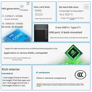 Nuevo Ordenador de Escritorio OptiPlex 7020MT Core de 12.ª/14.ª Generación para Empresas, con Almacenamiento SSD, Gráficos Integrados, Color Negro, Gran Venta - Product Image 2