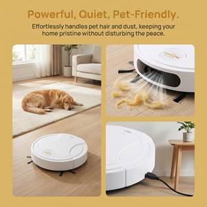 Smart Household <b>Sweeping</b> <b>Robot</b> Vacuum Cleaner with Mopping Function Small Home Appliance Factory Wholesale - Product Image 2