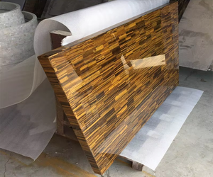 Piano Tavolo in Pietra Semi-Preziosa con Agata, Prezzo Tavolo in Gemma Occhio di Tigre Giallo - Product Image 5