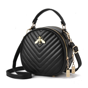 Bolsa Redonda Nova, Fashion e Atmosférica, em Cores Sólidas, Versátil, Pequena e Fresca, Bolsas Transversais - Product Image 1