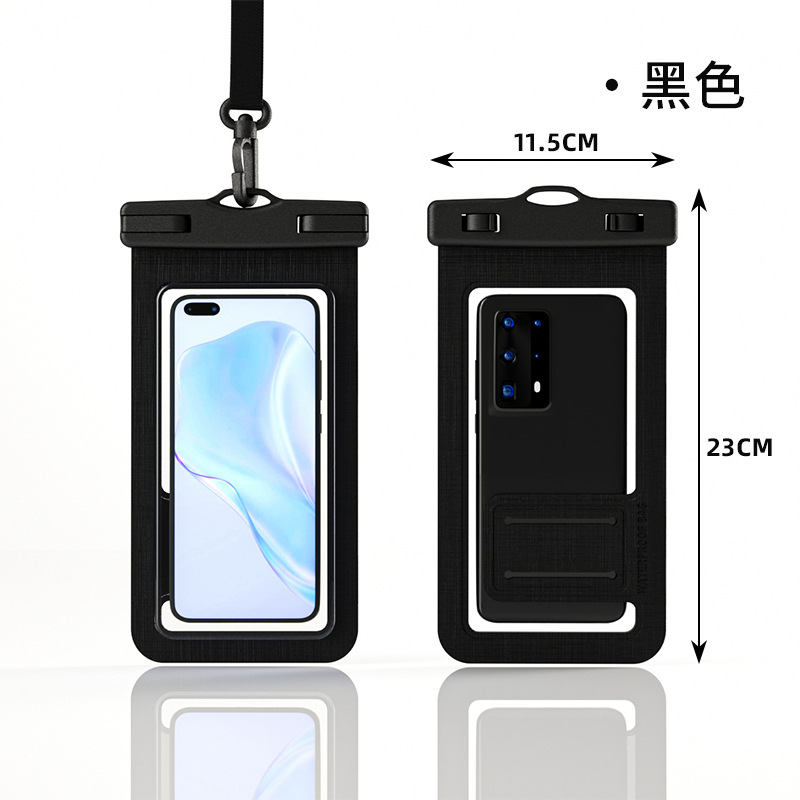 Black (Selfie Style) [IPX8 Waterproof | 360° HD Photography]