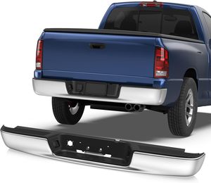 Remplacement du pare-chocs arrière chromé pour CH1103108, ensemble de pare-chocs arrière en acier compatible avec <span class=keywords><strong>Dodge</strong></span> <span class=keywords><strong>Ram</strong></span> 1500 2002-2008 - Product Image 1