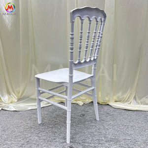 PP <strong>Bamboo</strong> White Gold Plastic Napoleon <strong>Chair</strong> for Banquets Activities Outdoor Garden Dining <strong>Chairs</strong> - Product Image 5