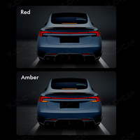 VJOYCAR Modèle 3 Highland Pleine Largeur Feux Arrière de Voiture Clignotants Lampe de Frein pour Tesla Accessoires Extérieurs Mise à Jour NOUVEAU 2024 +
