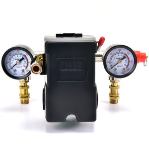 Contrôleur de pressostat Pbance G1/2 100 psi pour compresseur d'air avec manomètre et valve - Product Image 2