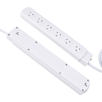 Multiprise standard australienne 6 pour une utilisation en intérieur Nouveau design Prise d'extension de barre d'alimentation pour hôtel de voyage 15A pour une utilisation industrielle