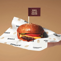 Kit de papier sulfurisé biodégradable de qualité alimentaire, résistance à l'huile de grade 12, 12x12 pouces, doublure de plateau personnalisée pour boulangerie, écologique