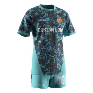 Camiseta de Rugby Sublimada OEM con Cuello Redondo, Diseño Personalizado, Camisetas Deportivas Personalizadas para Hombre y Mujer, Conjunto de Camiseta y Pantalones Cortos Extra Grandes - Product Image 3