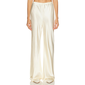 <span class=keywords><strong>Pantaloni</strong></span> da Pigiama a Gamba Larga per <span class=keywords><strong>Donna</strong></span>, 100% Pura Seta di Gelso, Casual, Comodi, con Vita Elastica, Abbigliamento in Seta - Product Image 4