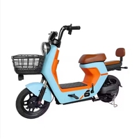 Trottinette Électrique Adulte Femme avec Moteur Avant 48V, 3 Vitesses, Cadre en Acier, Batterie Plomb-Acide, Roues de 14 Pouces